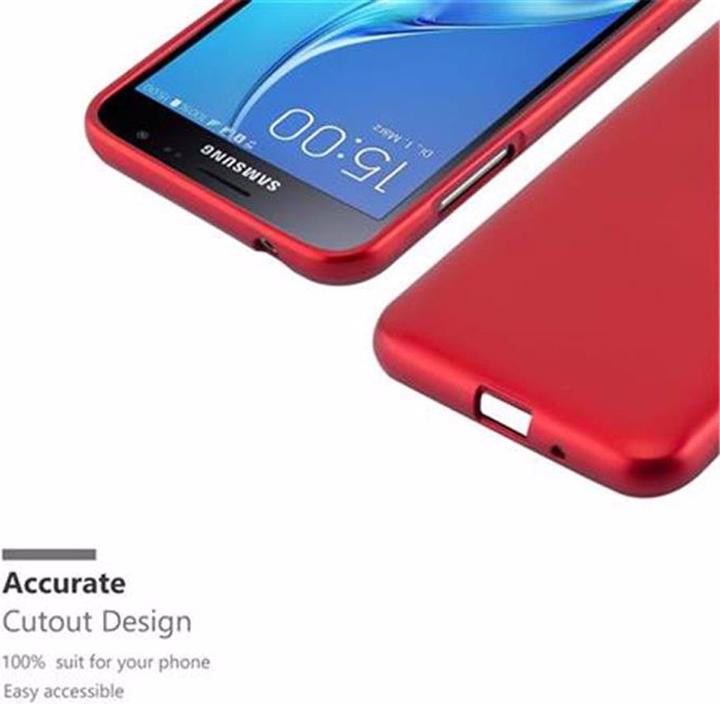 Actual product image Cadorabo TPU Matt Metallic Cover (Samsung Galaxy J3 (2016))