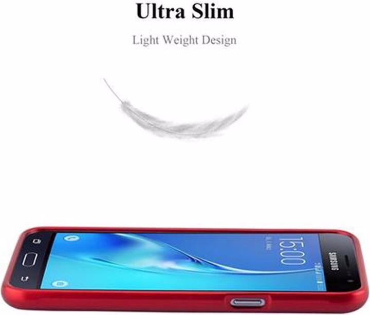 Actual product image Cadorabo TPU Matt Metallic Cover (Samsung Galaxy J3 (2016))