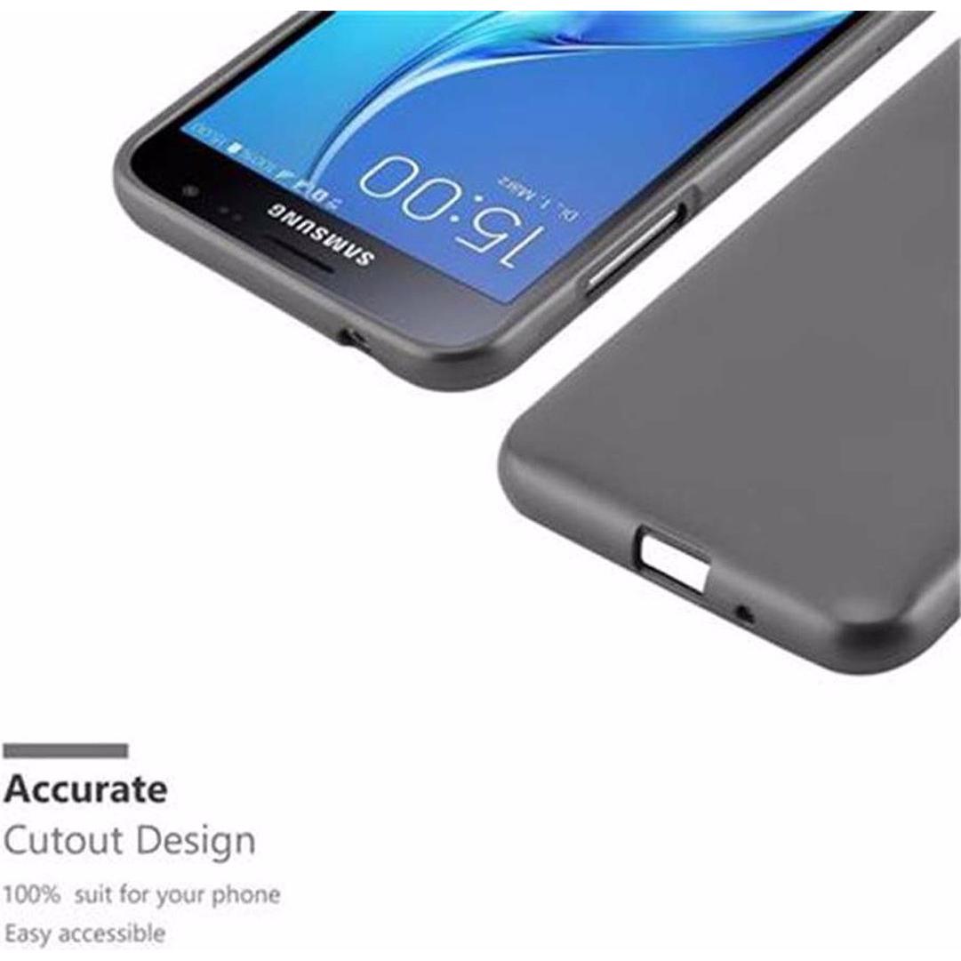 Thumbnail - Cadorabo TPU Matt Metallic Cover (Samsung Galaxy J3), Smartphone Hülle, Grau