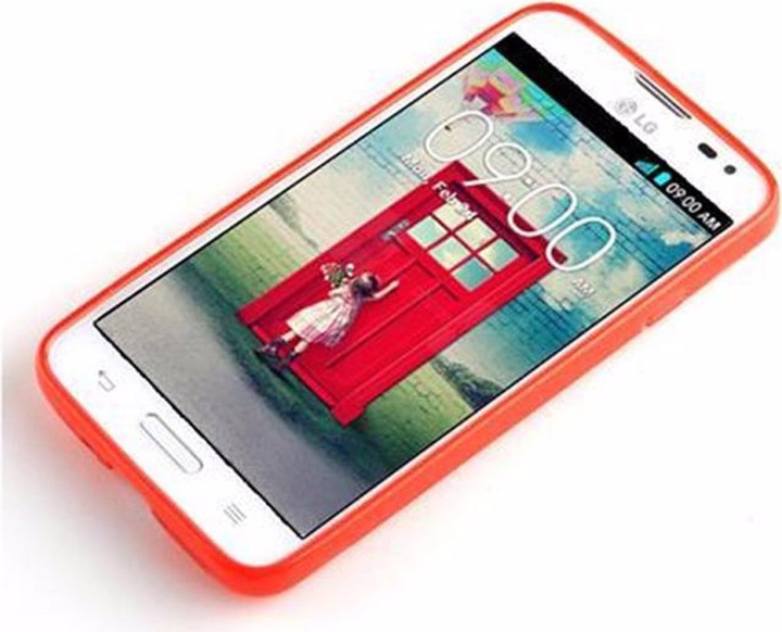 Actual product image Cadorabo TPU X-Line Cover (LG L70)
