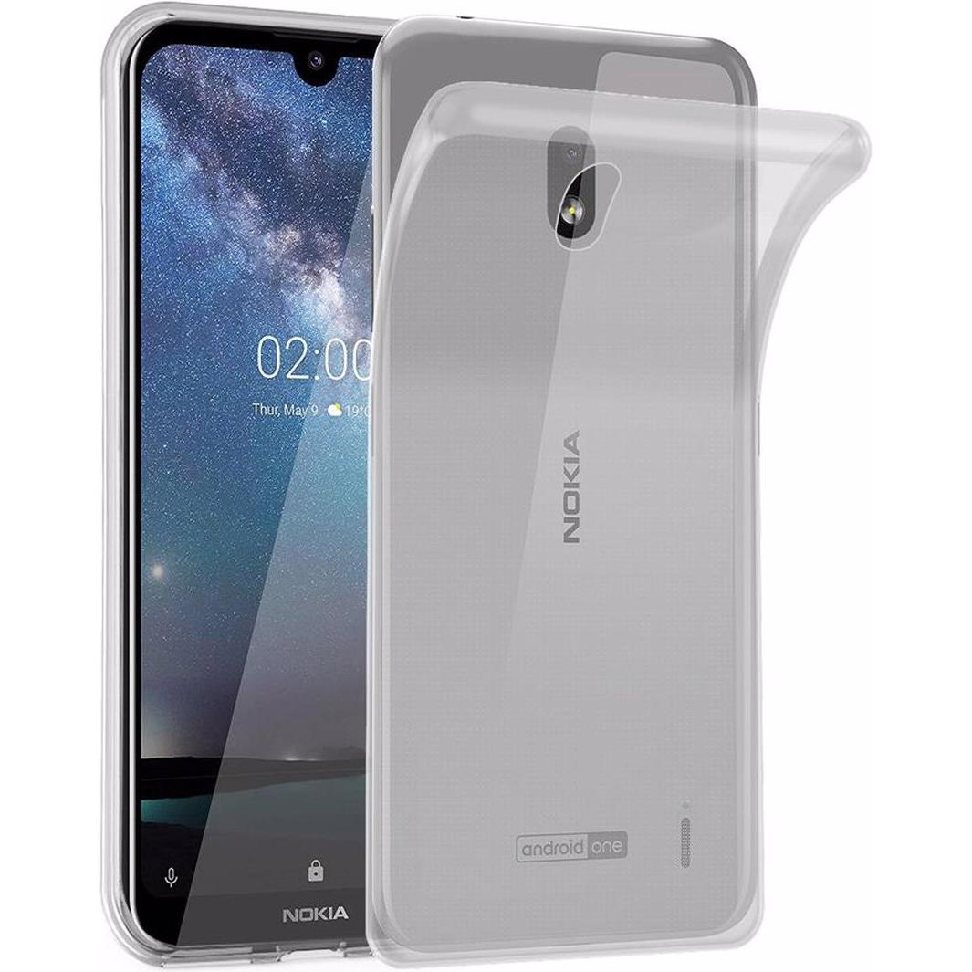 Cadorabo TPU Ultra Slim AIR Cover (Nokia 2.2), Smartphone Hülle, Transparent