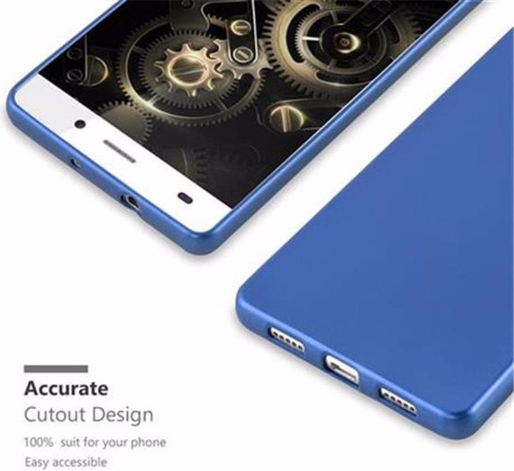 Actual product image Cadorabo TPU Matt Metallic Cover (Huawei P8 Lite)