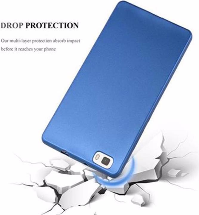 Image du produit Cadorabo Couverture métallique mate TPU (Huawei P8 Lite)