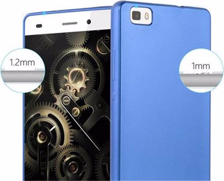 Image du produit Cadorabo Couverture métallique mate TPU (Huawei P8 Lite)
