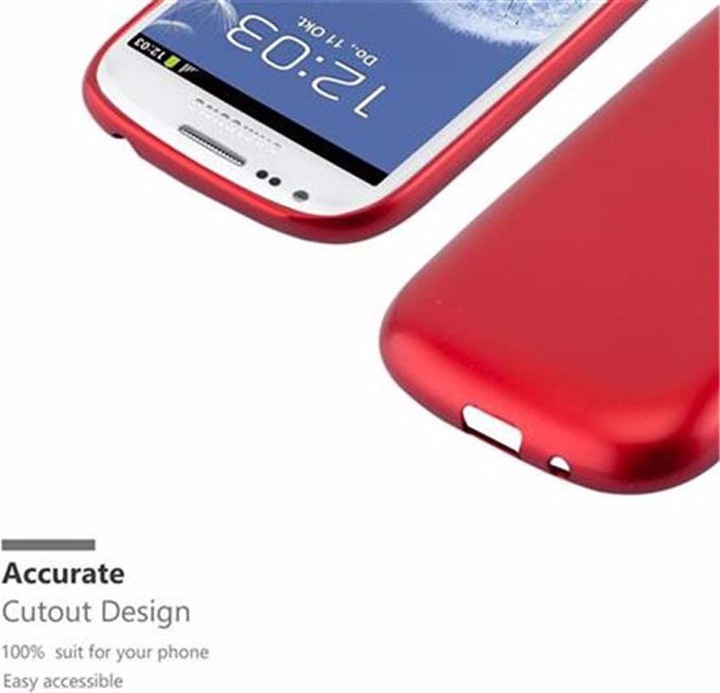 Produktbild Cadorabo TPU Matt Metallic Cover (Samsung Galaxy S3 Mini)