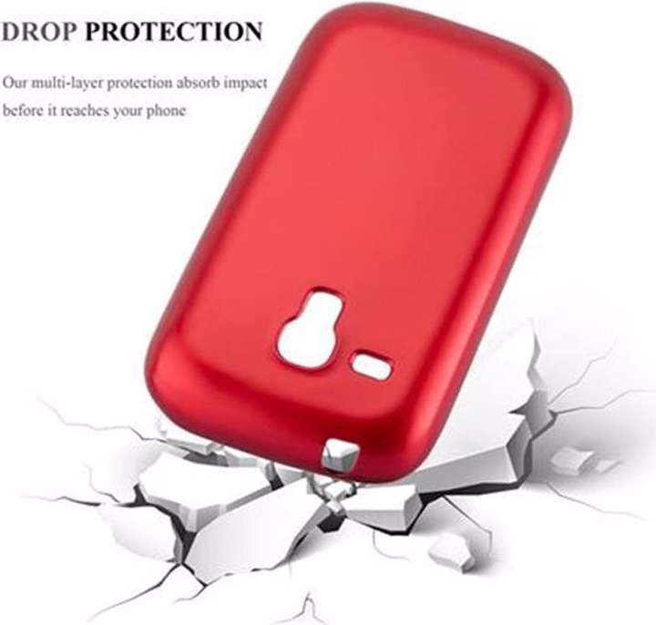 Produktbild Cadorabo TPU Matt Metallic Cover (Samsung Galaxy S3 Mini)
