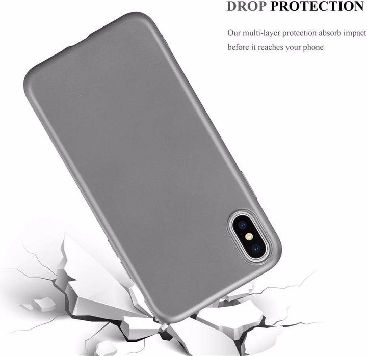 Produktbild Cadorabo TPU Matt Metallic Cover (Apple iPhone XS Max)