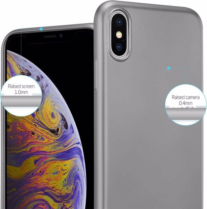 Produktbild Cadorabo TPU Matt Metallic Cover (Apple iPhone XS Max)