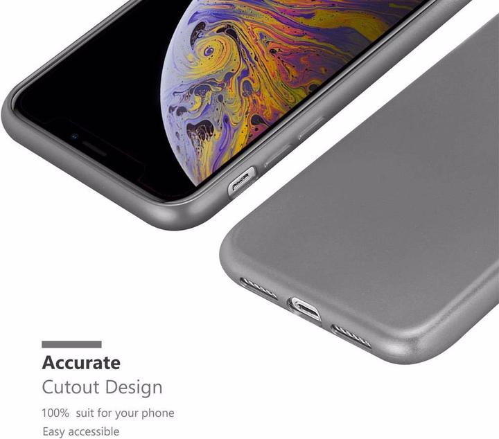 Image du produit Cadorabo Couverture métallique mate TPU (Apple iPhone XS Max)