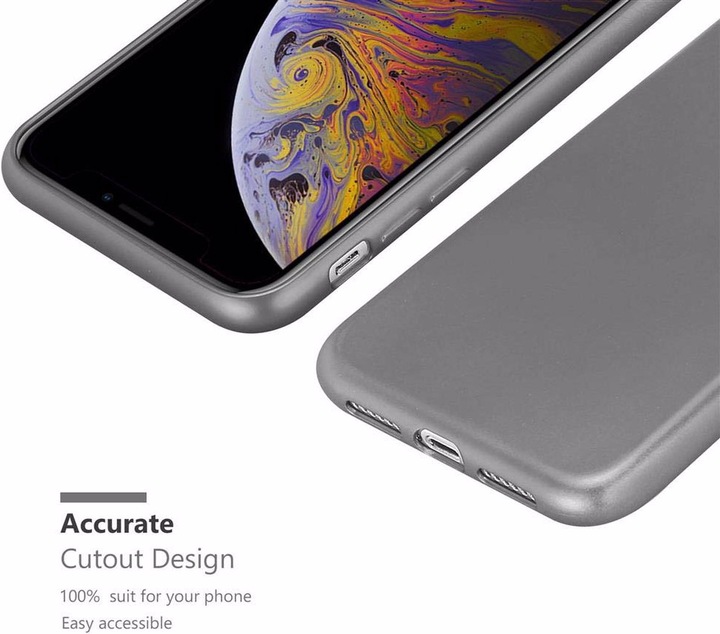 Produktbild Cadorabo TPU Matt Metallic Cover (Apple iPhone XS Max)