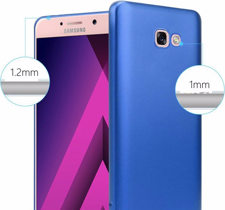 Actual product image Cadorabo TPU Matt Metallic Cover (Samsung Galaxy A7 (2017))