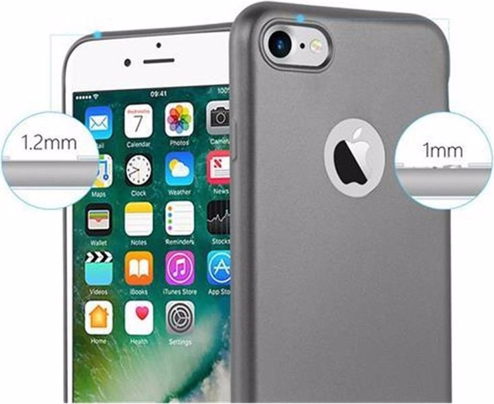 Produktbild Cadorabo TPU Matt Metallic Cover (Apple iPhone 7, Apple iPhone SE (2nd Gen))