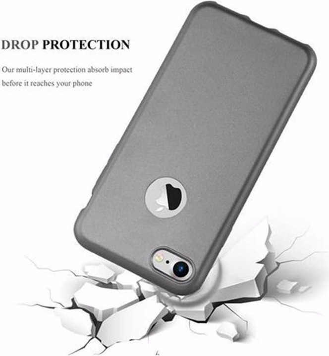 Produktbild Cadorabo TPU Matt Metallic Cover (Apple iPhone 7, Apple iPhone SE (2nd Gen))
