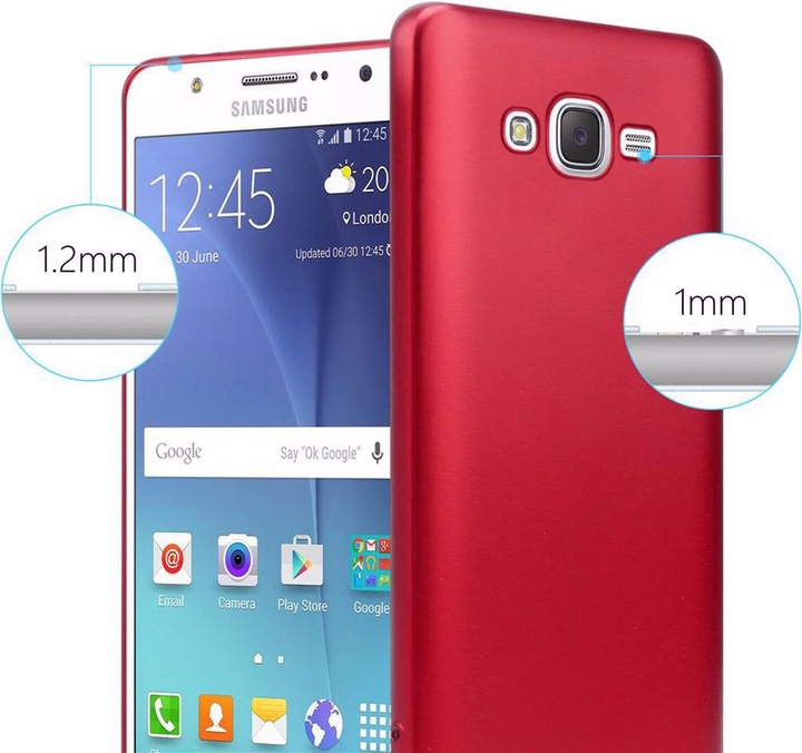 Produktbild Cadorabo TPU Matt Metallic Cover (Samsung Galaxy J7)
