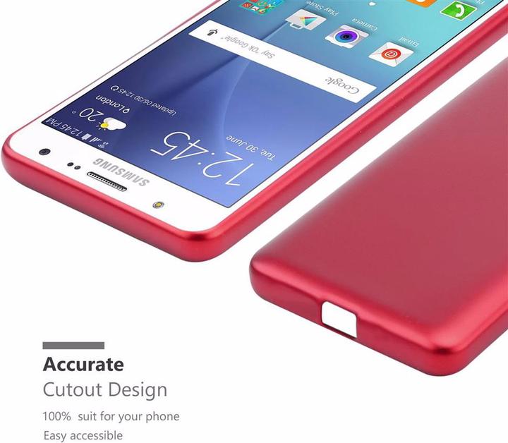Actual product image Cadorabo TPU Matt Metallic Cover (Samsung Galaxy J7)