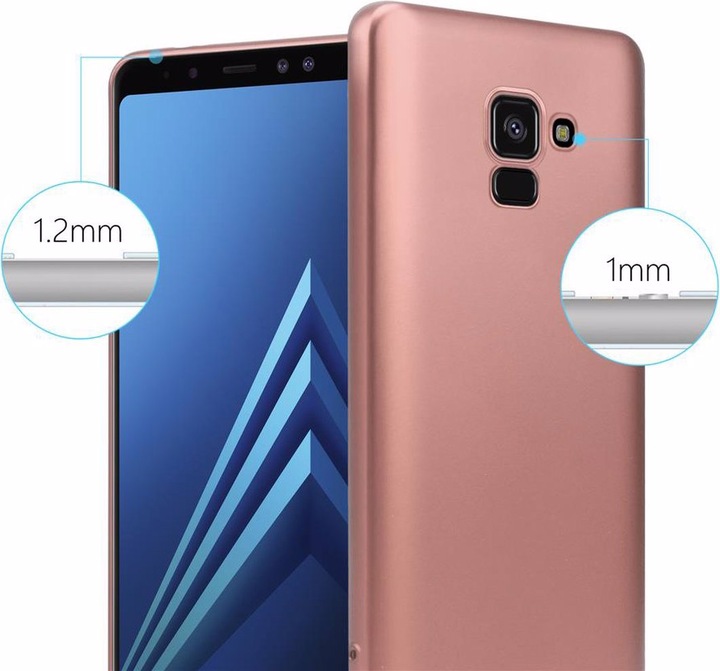 Produktbild Cadorabo TPU Matt Metallic Cover (Samsung Galaxy A8 (2018))