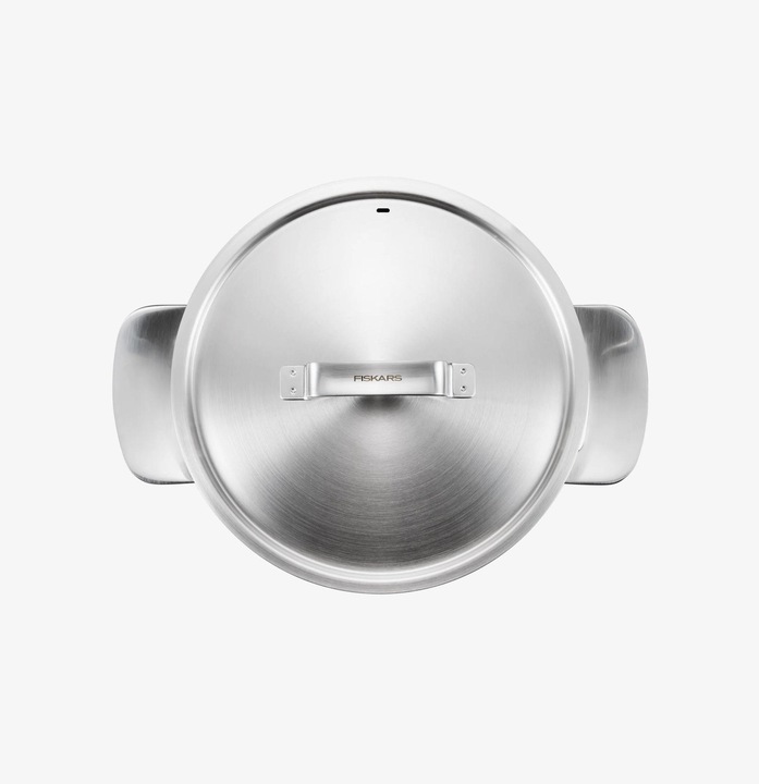Produktbild Fiskars All Steel Kasserolle mit Deckel, 5l (Kochtopf, Edelstahl)