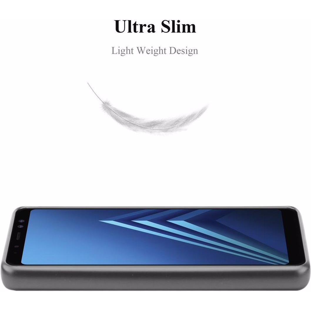 Thumbnail - Cadorabo TPU Matt Metallic Cover (Samsung Galaxy A8 (2018)), Smartphone Hülle, Grau