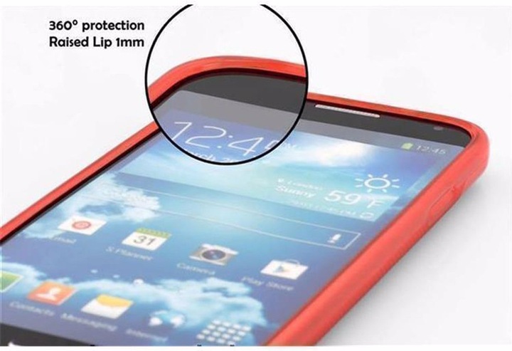 Actual product image Cadorabo TPU S-Line Cover (Samsung Galaxy E5)