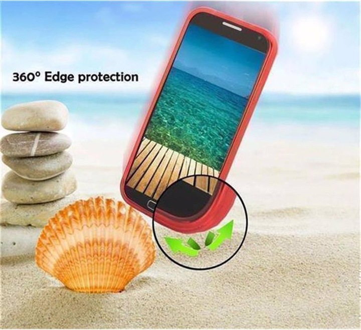Actual product image Cadorabo TPU S-Line Cover (Samsung Galaxy E5)