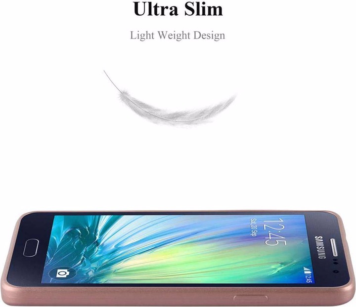 Produktbild Cadorabo TPU Matt Metallic Cover (Samsung Galaxy A3)