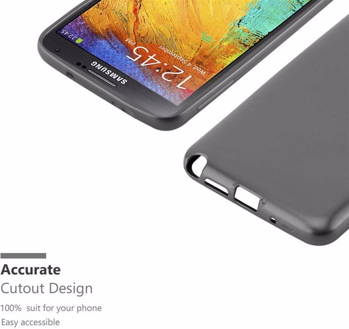 Actual product image Cadorabo TPU Matt Metallic Cover (Samsung Galaxy Note 3)