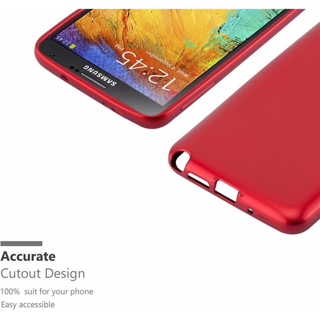 Thumbnail - Cadorabo TPU Matt Metallic Cover (Samsung Galaxy Note 3 Neo), Smartphone Hülle, Rot
