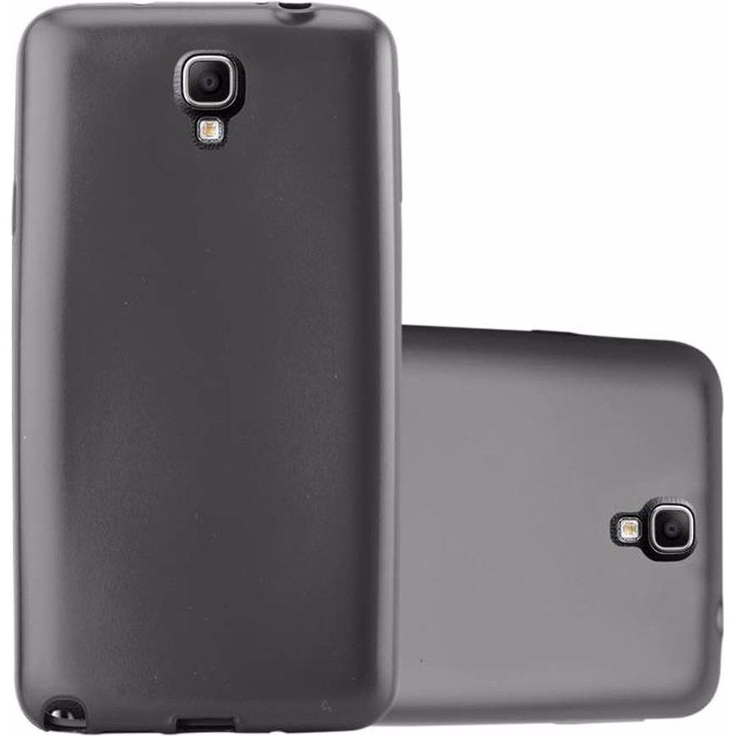 Cadorabo TPU Matt Metallic Cover (Samsung Galaxy Note 3 Neo), Smartphone Hülle, Grau