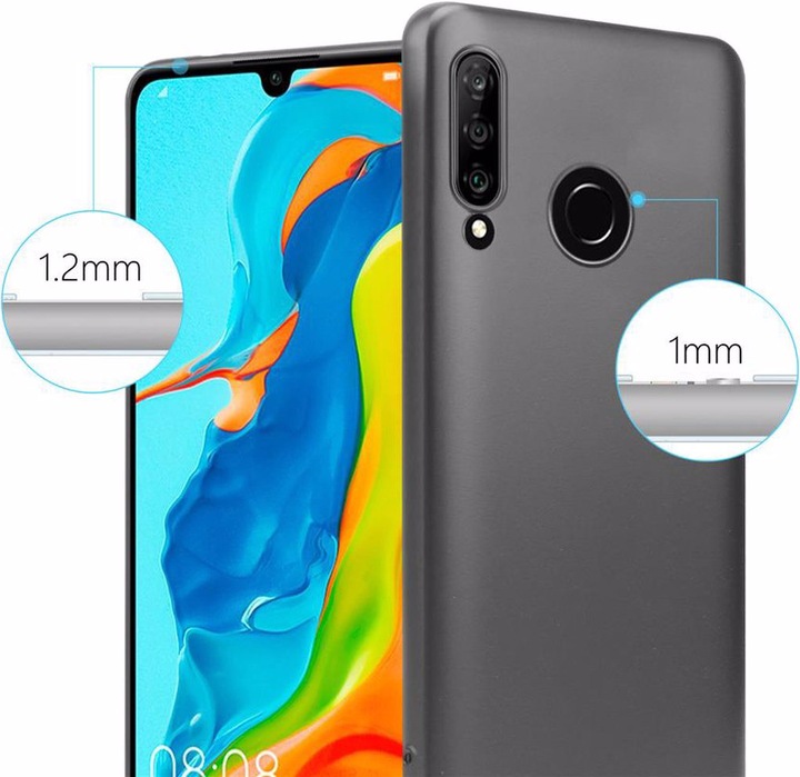 Produktbild Cadorabo TPU Matt Metallic Cover (Huawei P30 Lite)