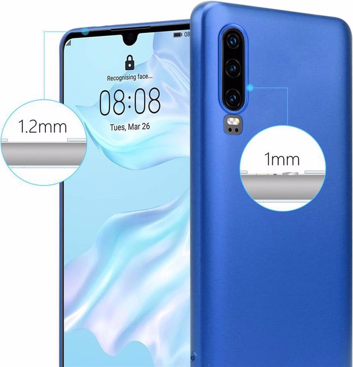 Produktbild Cadorabo TPU Matt Metallic Cover (Huawei P30)