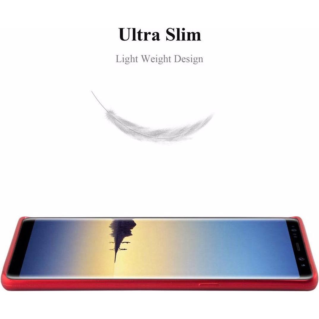 Thumbnail - Cadorabo TPU Matt Metallic Cover (Samsung Galaxy Note 8), Smartphone Hülle, Rot