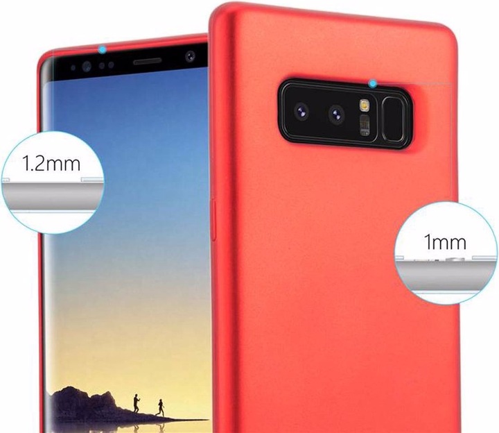 Produktbild Cadorabo TPU Matt Metallic Cover (Samsung Galaxy Note 8)