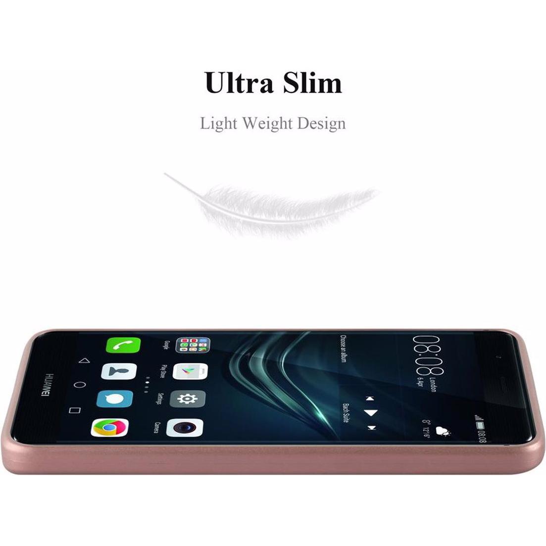 Thumbnail - Cadorabo TPU Matt Metallic Cover (Huawei P9 Plus), Smartphone Hülle, Rosa