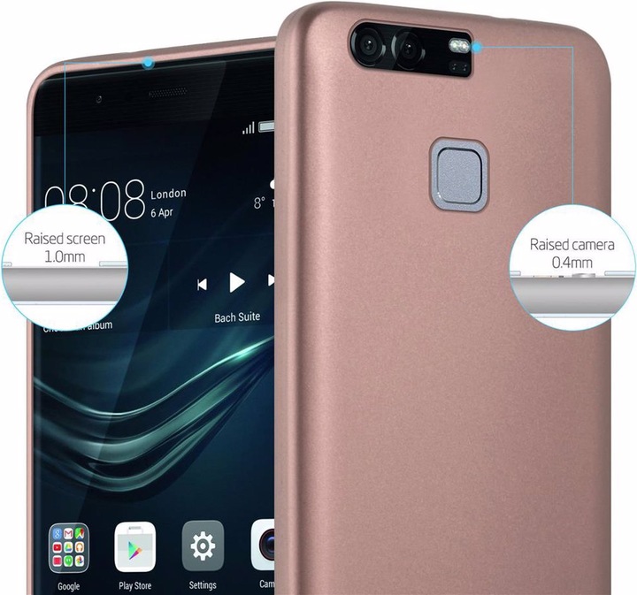 Produktbild Cadorabo TPU Matt Metallic Cover (Huawei P9 Plus)