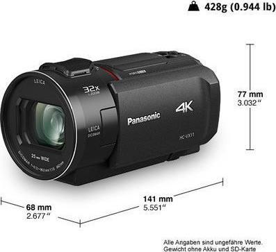 Image du produit Panasonic Hc-Vx11eg-K (8.57 Mpx, 25p, 24 x)