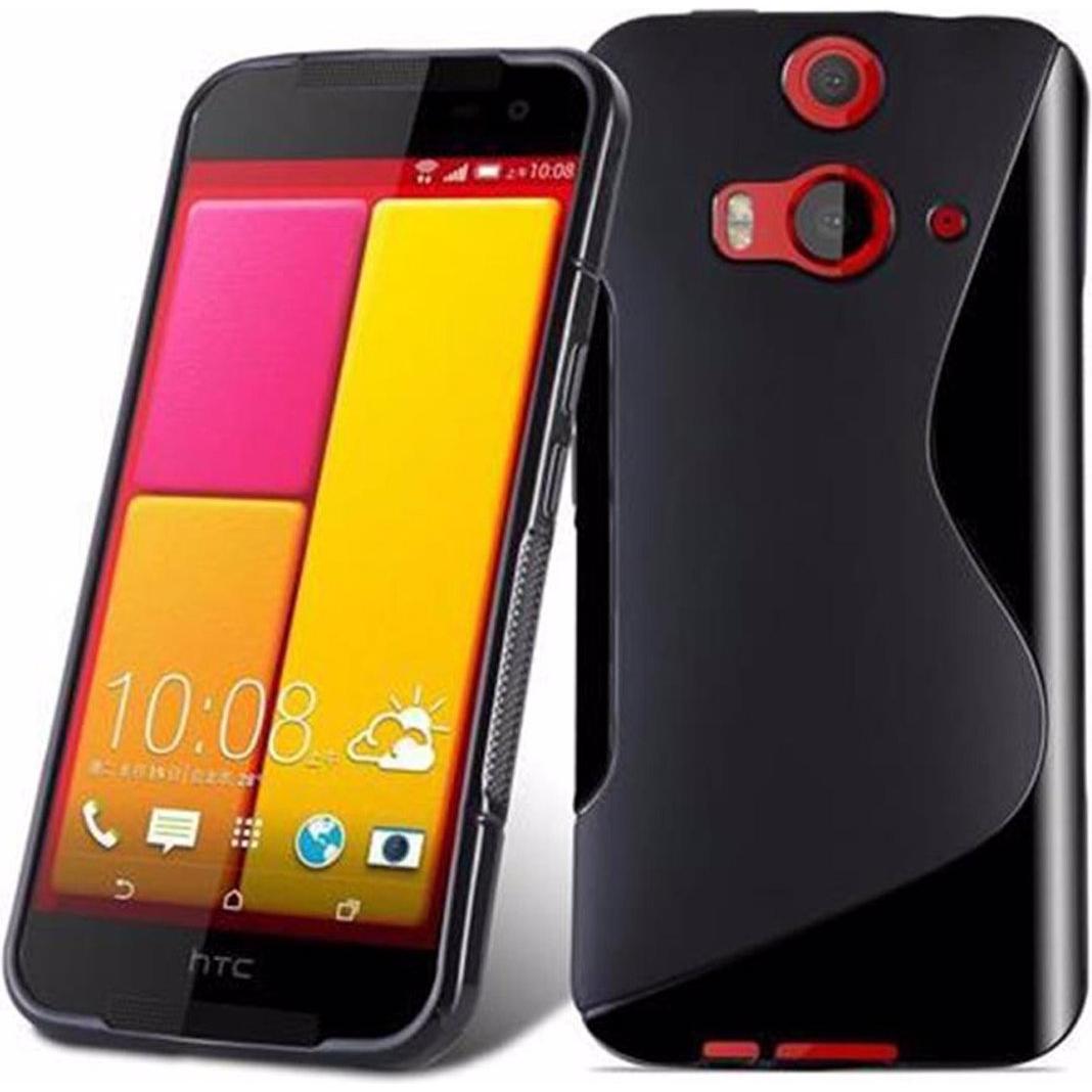 Cadorabo TPU S-Line Cover (HTC Butterfly 2), Smartphone Hülle, Schwarz