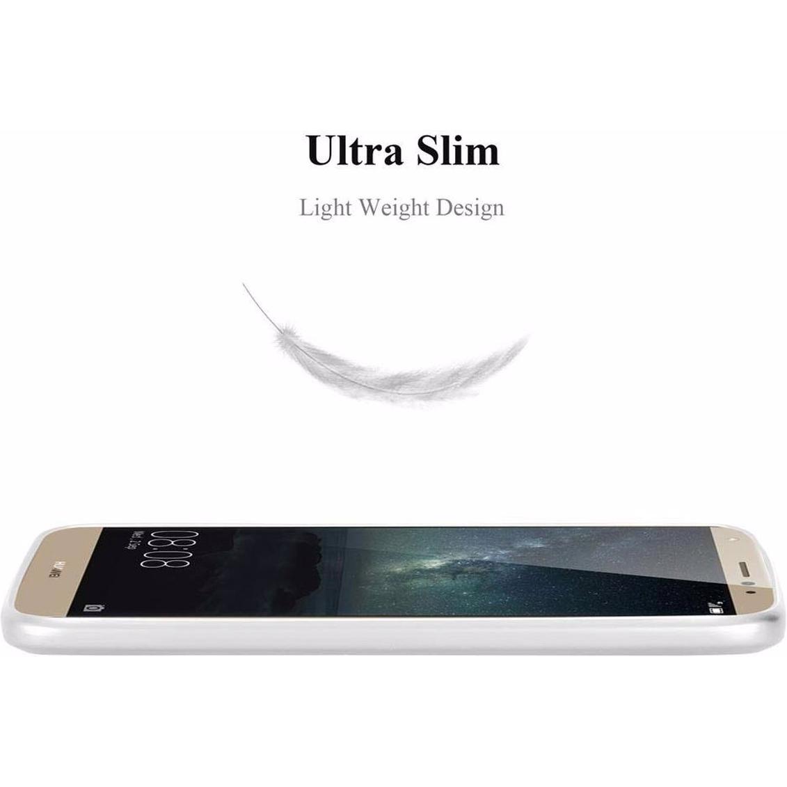 Thumbnail - Cadorabo TPU Matt Metallic Cover (Huawei Mate S), Smartphone Hülle, Silber