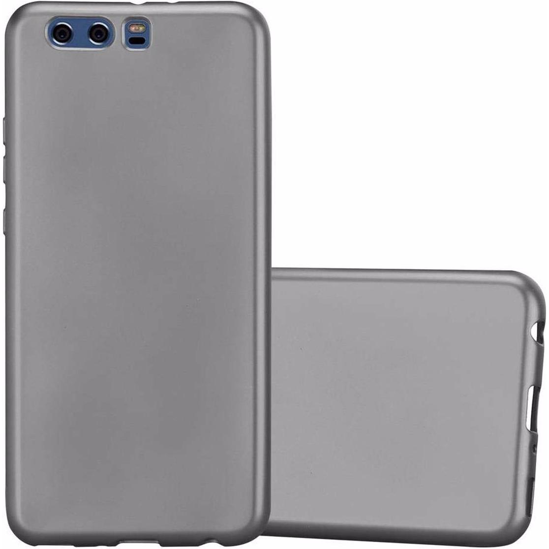Cadorabo TPU Matt Metallic Cover (Huawei P10 Plus), Smartphone Hülle, Grau