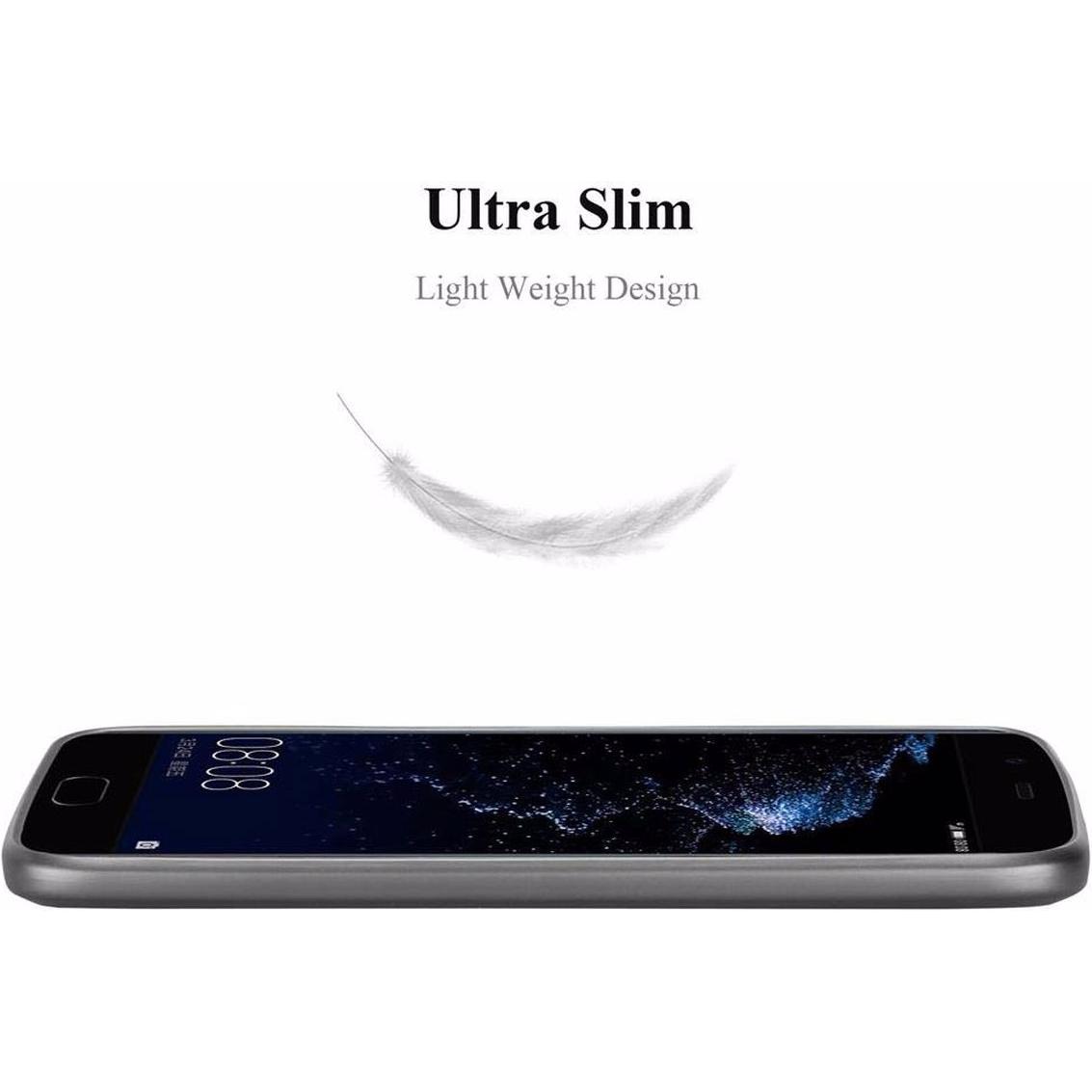 Thumbnail - Cadorabo TPU Matt Metallic Cover (Huawei P10 Plus), Smartphone Hülle, Grau