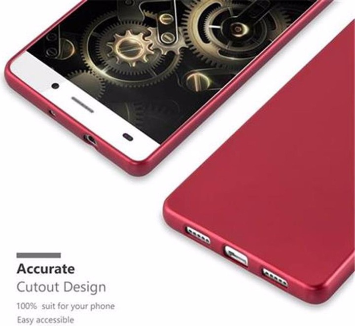 Produktbild Cadorabo TPU Matt Metallic Cover (Huawei P8 Lite)