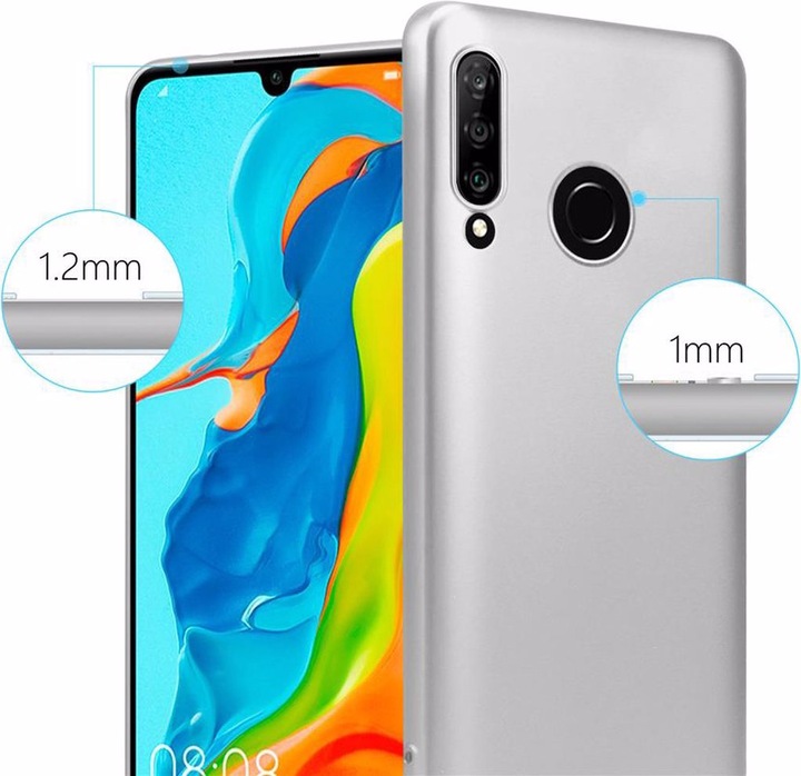 Produktbild Cadorabo TPU Matt Metallic Cover (Huawei P30 Lite)