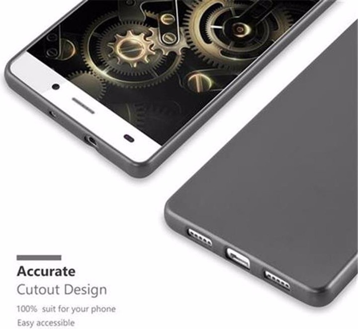 Produktbild Cadorabo TPU Matt Metallic Cover (Huawei P8 Lite)