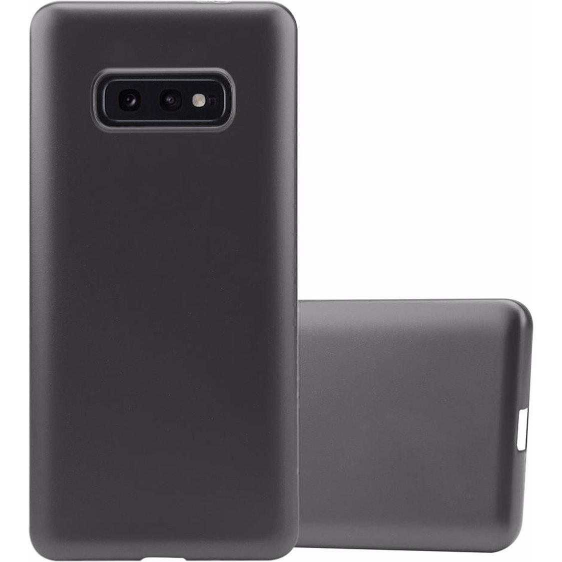 Cadorabo TPU Matt Metallic Cover (Samsung Galaxy S10e), Smartphone Hülle, Grau