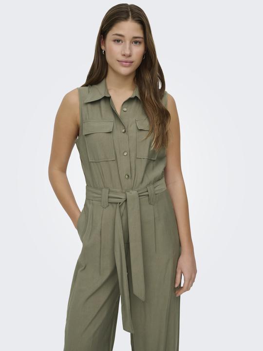 Actual product image Only Kurzer ärmelloser Overall mit Gürtel (40)