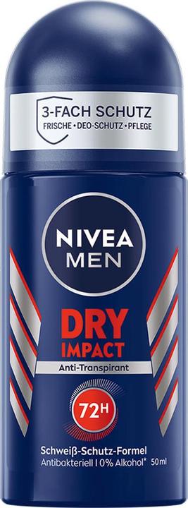 Productafbeelding NIVEA MEN Multipack Dry Impact Spray (6 Stück) (Rol op, 50 ml)