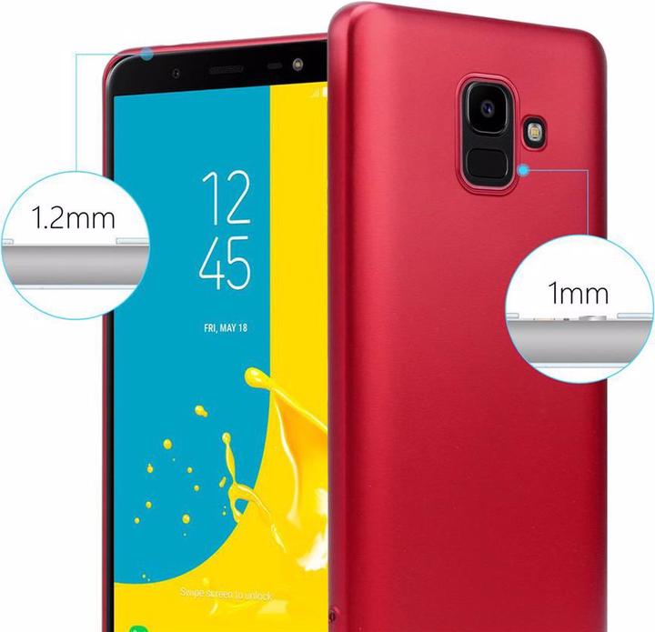 Actual product image Cadorabo TPU Matt Metallic Cover (Samsung Galaxy J6 (2018))