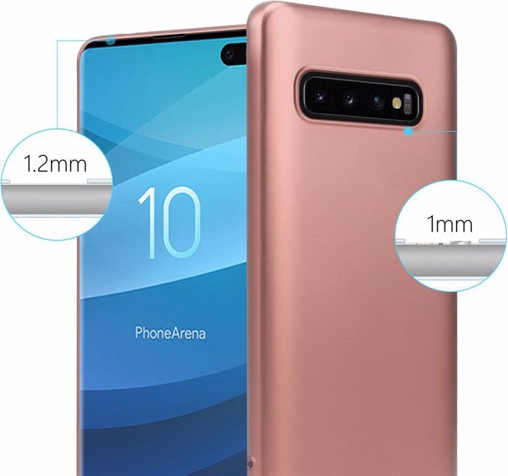 Produktbild Cadorabo TPU Matt Metallic Cover (Samsung Galaxy S10+)