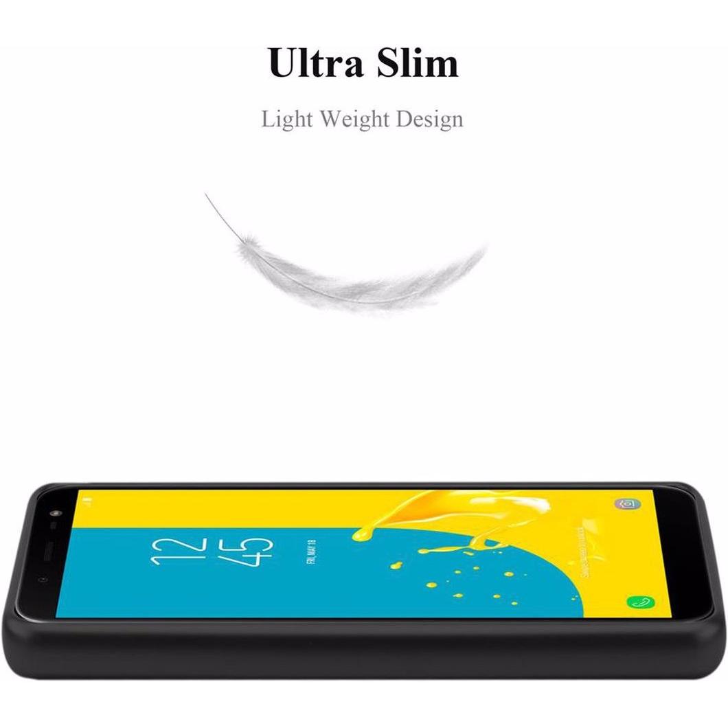 Thumbnail - Cadorabo TPU Matt Metallic Cover (Samsung Galaxy J6 (2018)), Smartphone Hülle, Schwarz