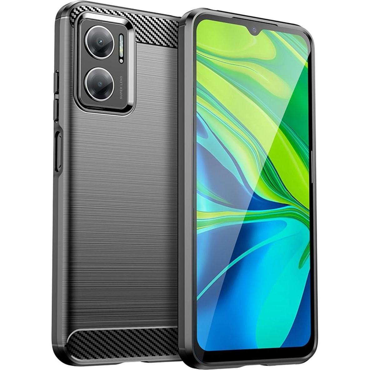 König Design Hülle Handy Schutz für Xiaomi Sony Samsung Case Cover Bumper Carbon Optik Etuis (Xiaomi Redmi 10 5G), Smart...