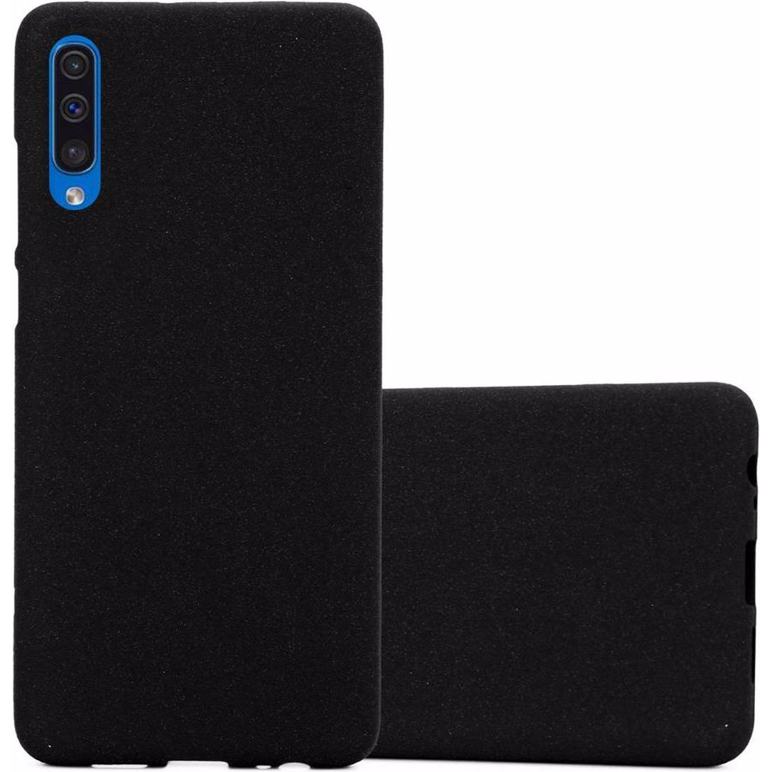 Cadorabo TPU Frosted Cover (Samsung Galaxy A50), Smartphone Hülle, Schwarz